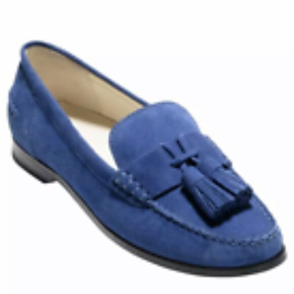 Cole Haan Women's Emmons Tassel Leather Closed Toe Limoges Suede, Size 9B - Picture 1 of 12